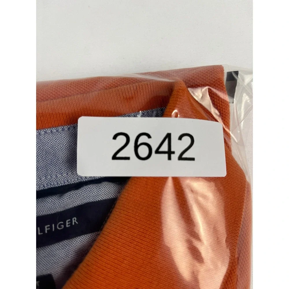 Tommy Hilfiger‎ Men's Orange Classic Fit Short Sleeve Polo Shirt XXL - Picture 7 of 8
